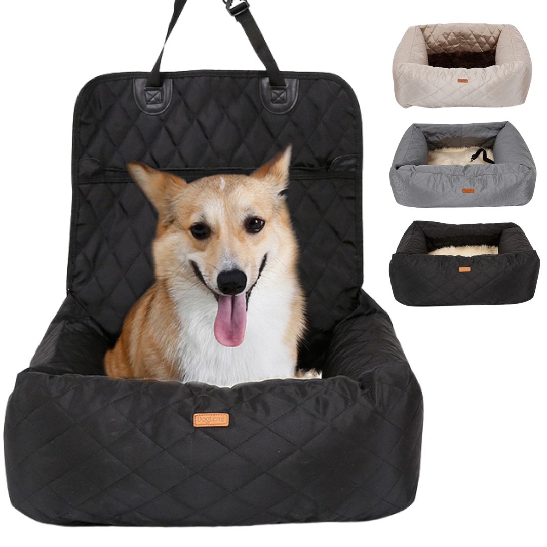 CozyNest - Dog Car Seat & Bed | Car Accessory - Double Function for Travel Comfort