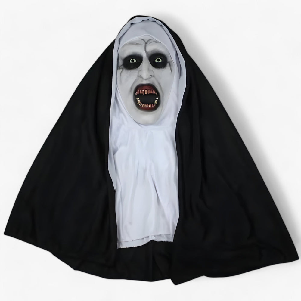 Raven | LED Nun Mask - Scary Halloween Look