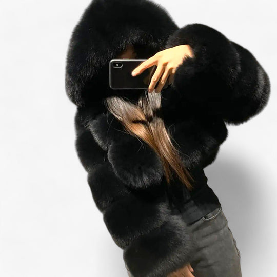 Adele | Soft Snow Faux Fur Jacket - Luxury Warmth and Elegance