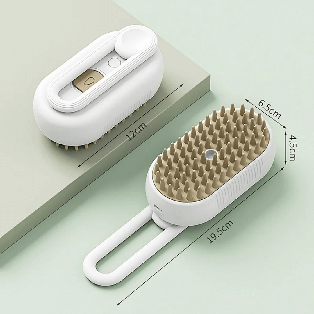 PawPolish - Dog Hair Steam Brush | Grooming Tool - Effective for Shedding