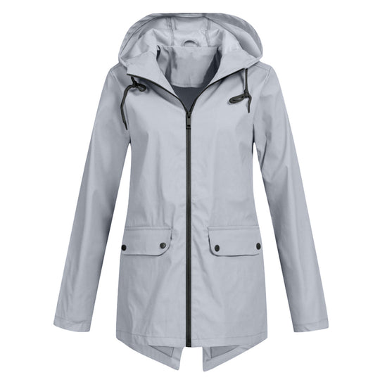 ANNA | Long Rain Jacket with Hood for Maximum Protection