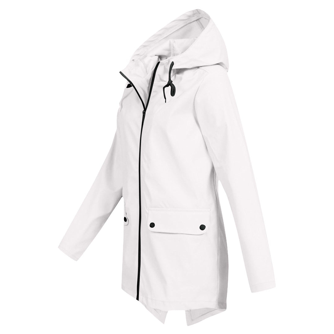 ANNA | Long Rain Jacket with Hood for Maximum Protection