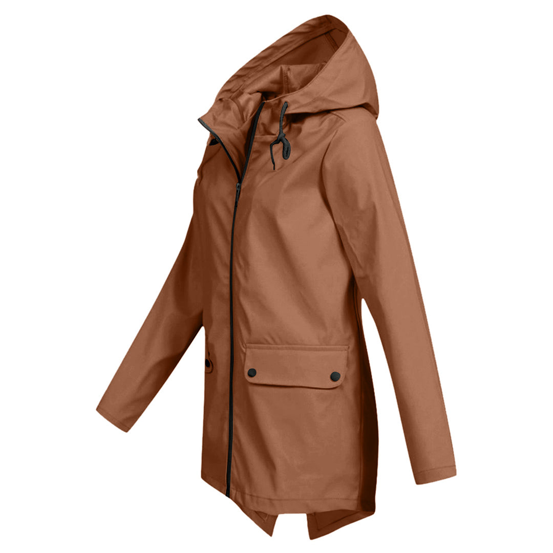 ANNA | Long Rain Jacket with Hood for Maximum Protection