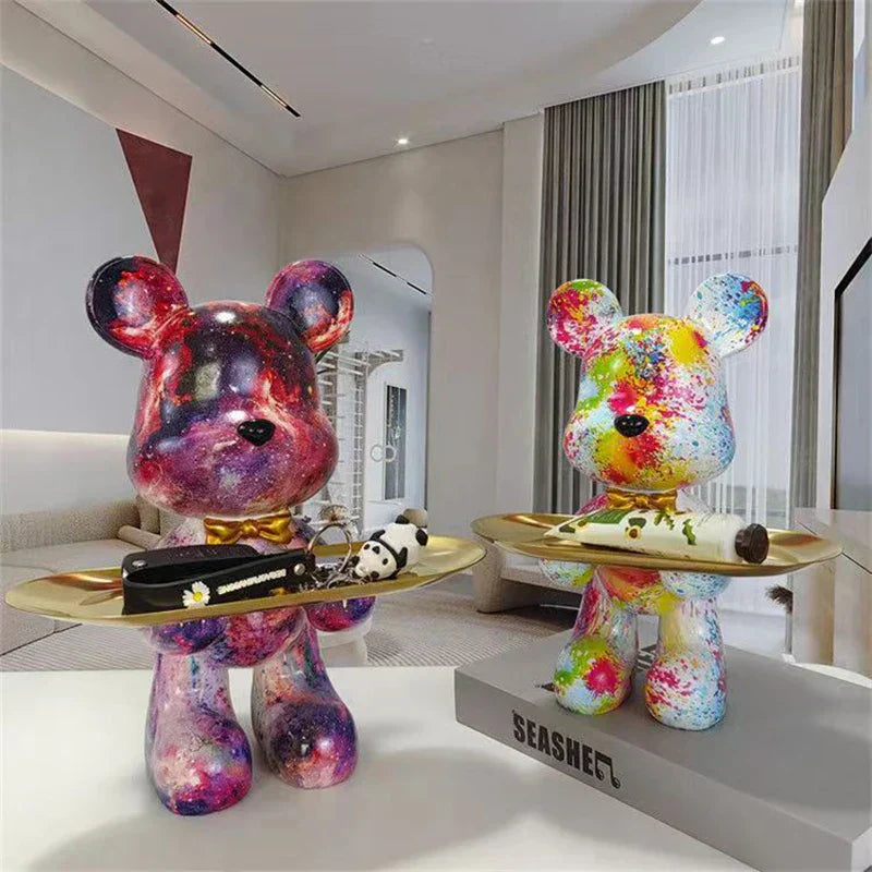 StreetPaws | Graffiti Bear Figurine - Urban and Unique Style