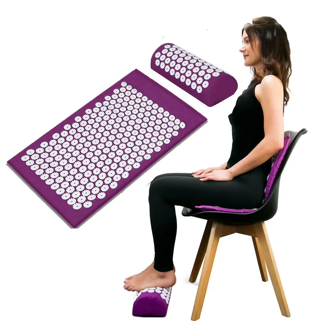 Acupressure Mat | Massage Cushion - Relieves Back Pain