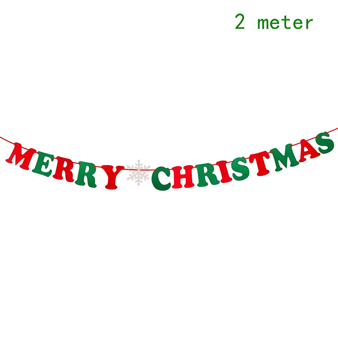 MerryBanner | Christmas Banner Garland - Add a Festive Touch to Your Home