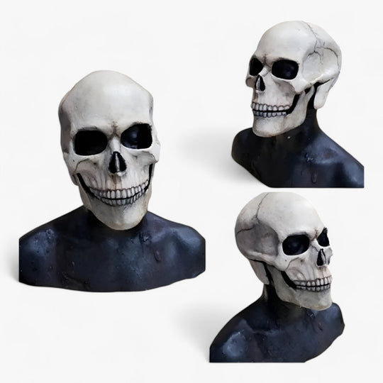 Damien | Full Skull Mask - Movable Jaw for Terrifying Effect at Halloween