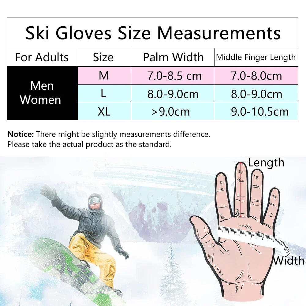 FrostGuard | Waterproof Ski Gloves - Touchscreen and Thermal Warmth