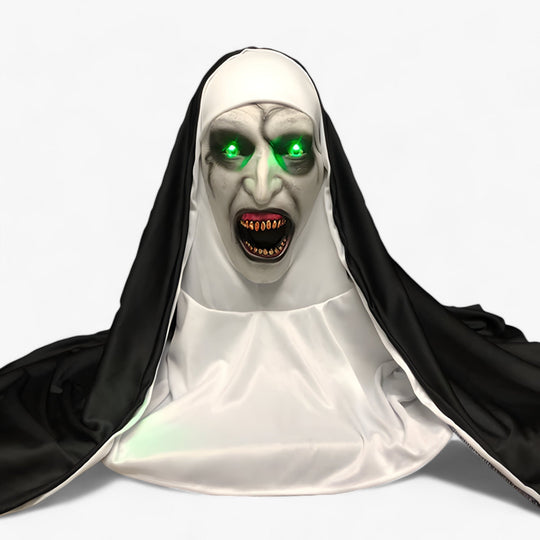 Raven | LED Nun Mask - Scary Halloween Look