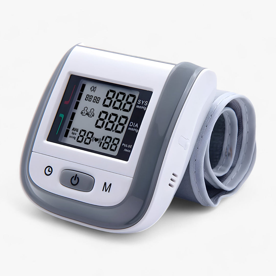 HealthMate | Wireless Wrist Blood Pressure Monitor - Quickly and Easily Keep Track of Your Health