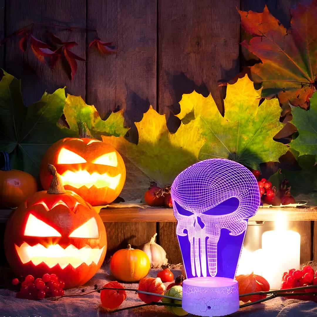 Dane | 3D Illusion Lamp Punisher - Perfect Gift for Halloween and More