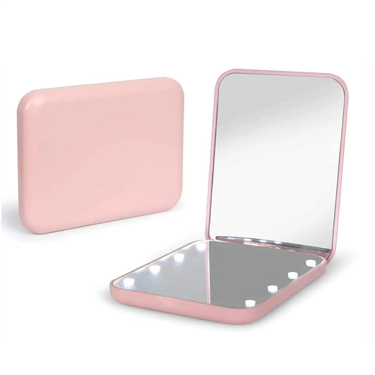 Foldable LED Makeup Mirror - Perfect Lighting for Your Routine