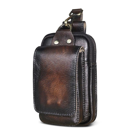 Genuine Leather Men's Waist Bag