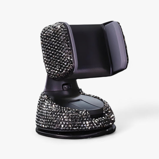 Bella | Glamorous Rhinestone Car Phone Holder - Elegant 360° Solution for Dashboard, Window, and Air Vent