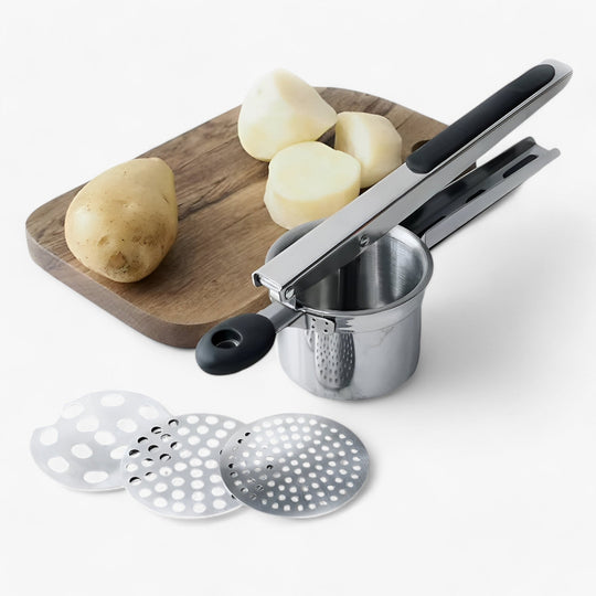 Interchangeable disc potato grater