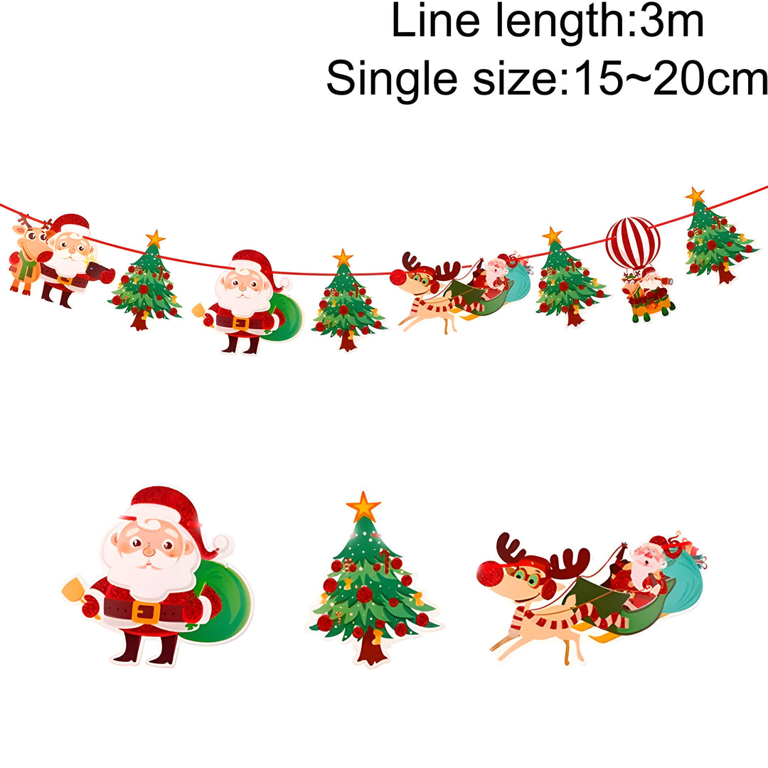 MerryBanner | Christmas Banner Garland - Add a Festive Touch to Your Home