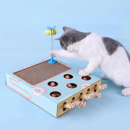 3-in-1 Cat Game Box | Cat Toy - Versatile Entertainment