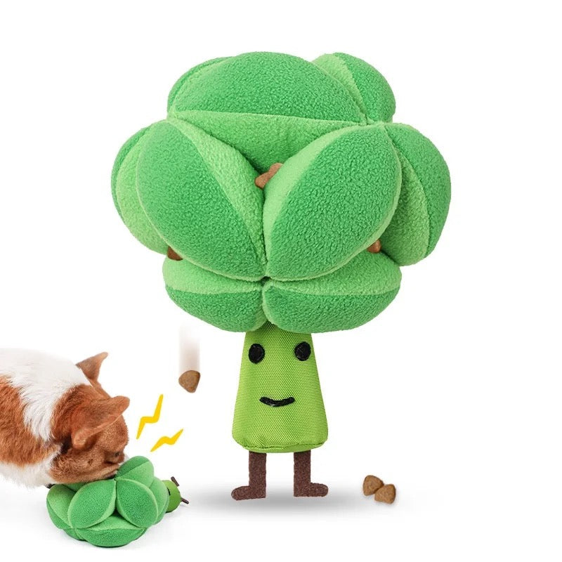 Sniffable Broccoli - Interactive Treat Toy | Toy for Animals - Game Stimulator