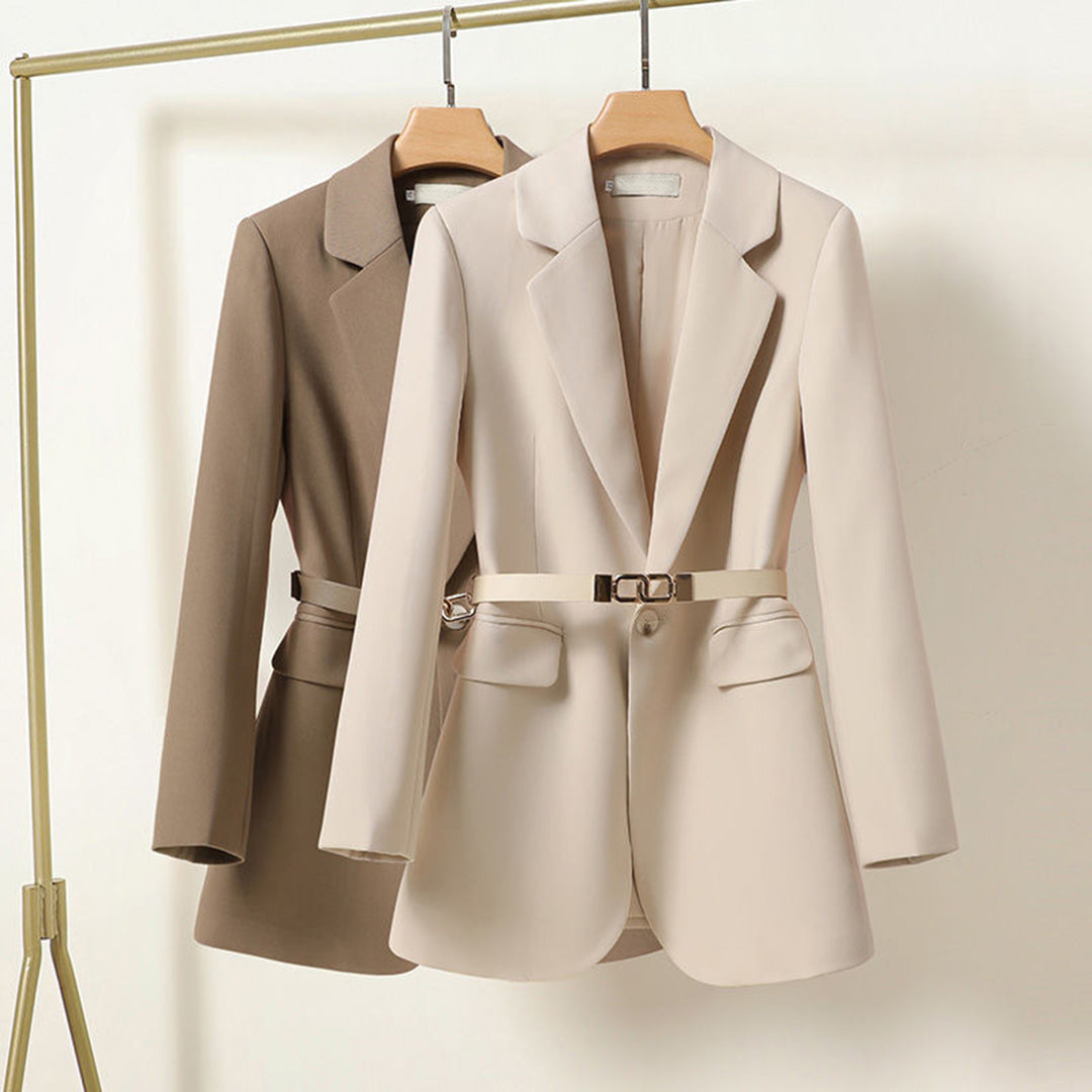 FREYA | Long Blazer with Belt for a Chic Look