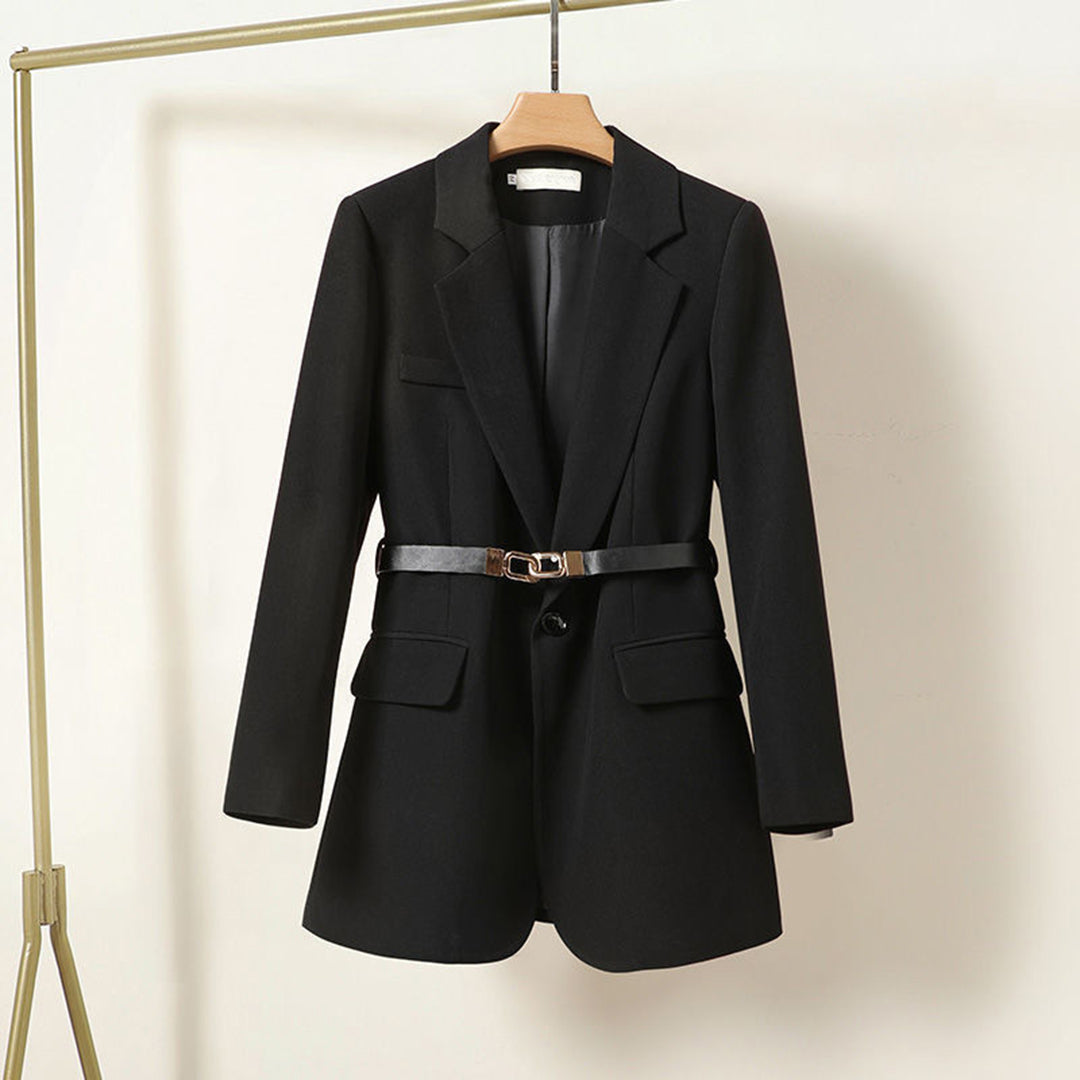 FREYA | Long Blazer with Belt for a Chic Look