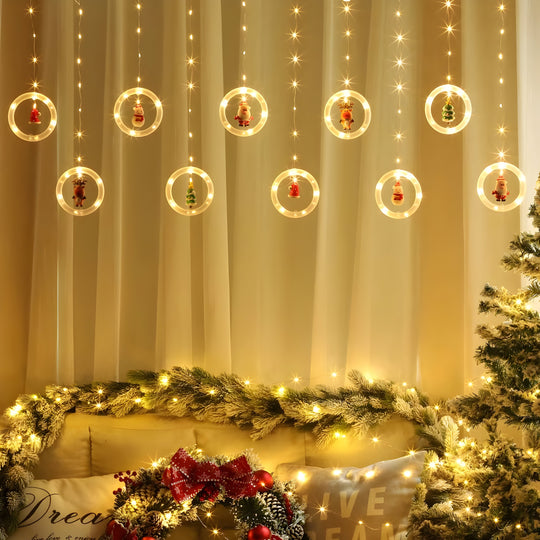 Santa | LED Christmas Lights - Festive Glow for Holiday Decorations