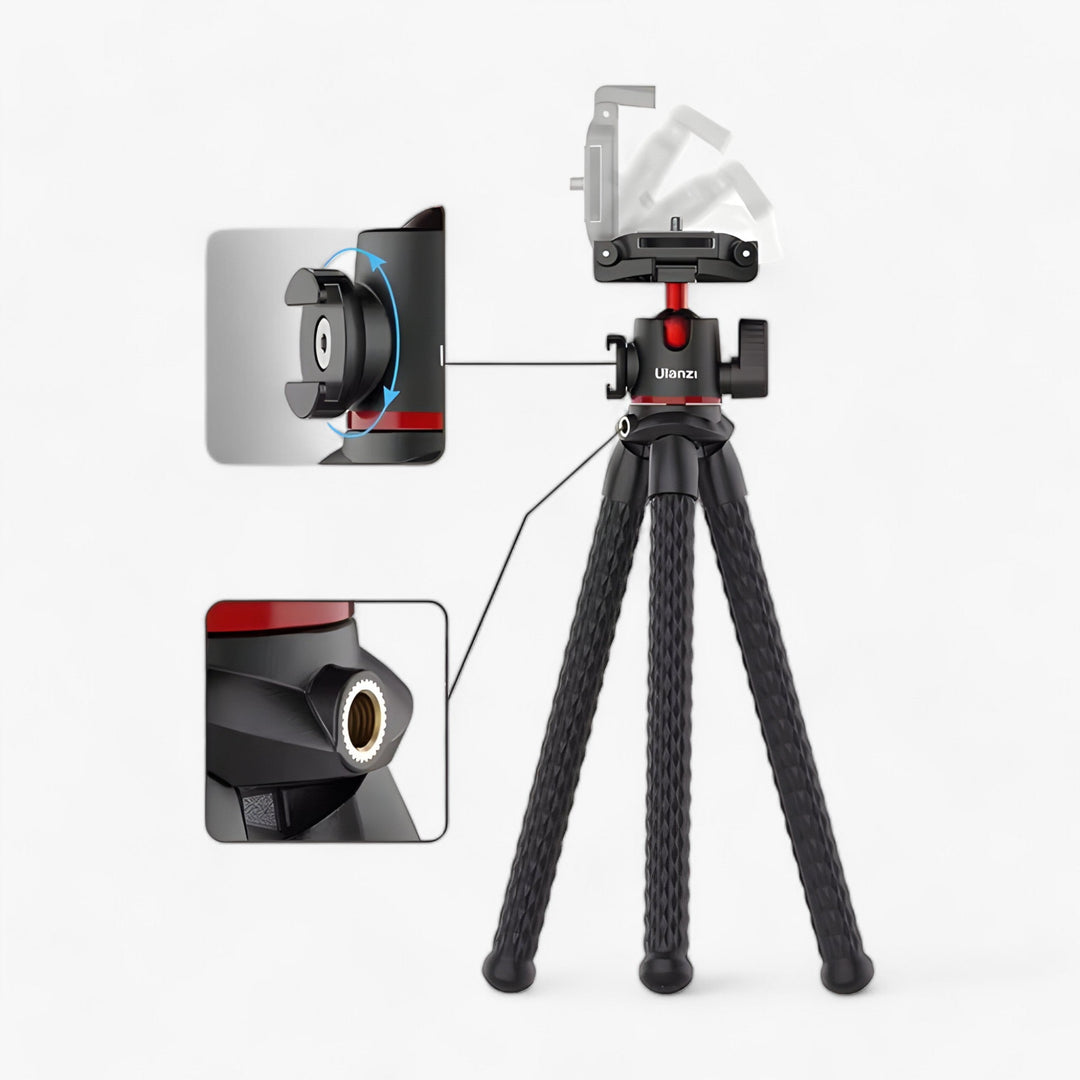 FlexiGrip Octopus Tripod - The Ultimate Versatile Support for Cameras and Phones!