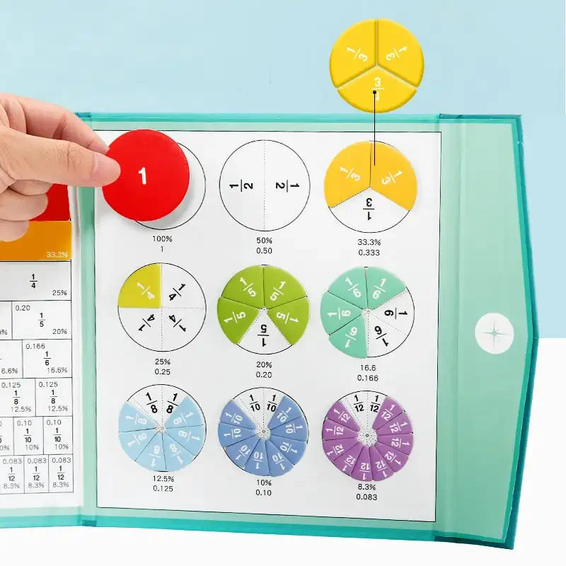 FractionToy™ | Magnetic Math Toy - Fun with Fractions