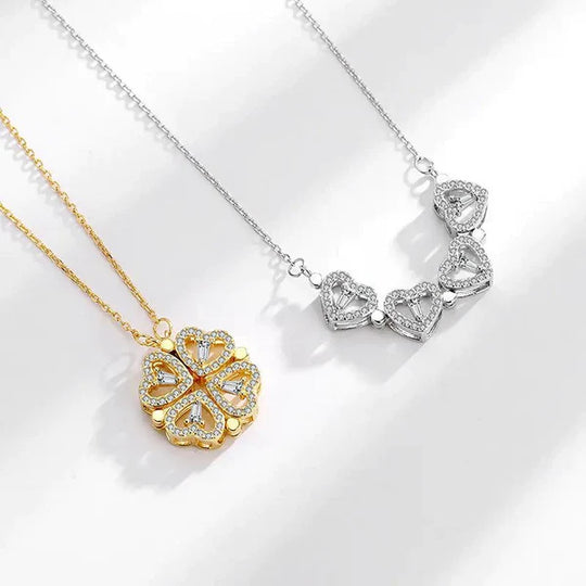 LuckyLove | Pendant - With a four-leaf clover for luck