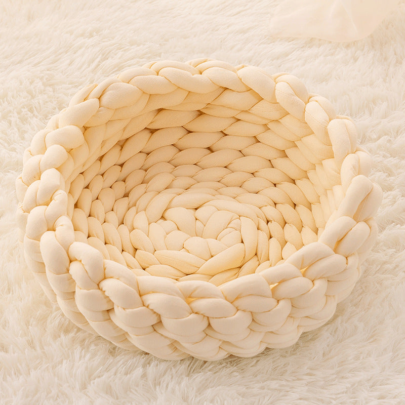 Handwoven Cat Basket | Cat Bed - Stylish and Comfortable