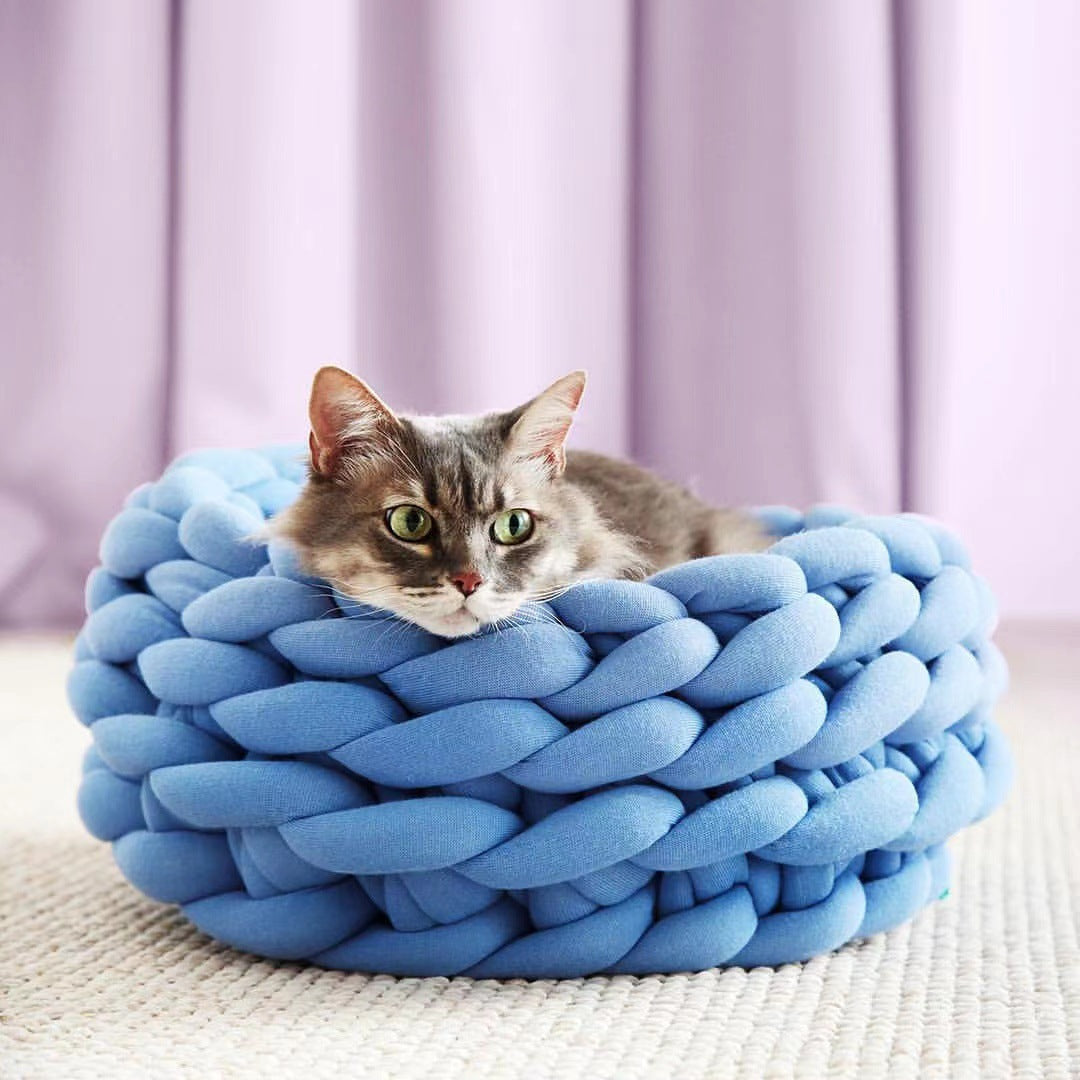 Handwoven Cat Basket | Cat Bed - Stylish and Comfortable