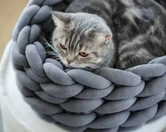 Handwoven Cat Basket | Cat Bed - Stylish and Comfortable