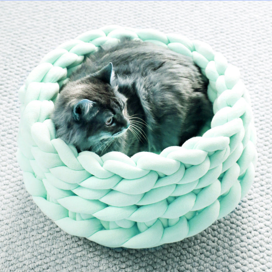 Handwoven Cat Basket | Cat Bed - Stylish and Comfortable