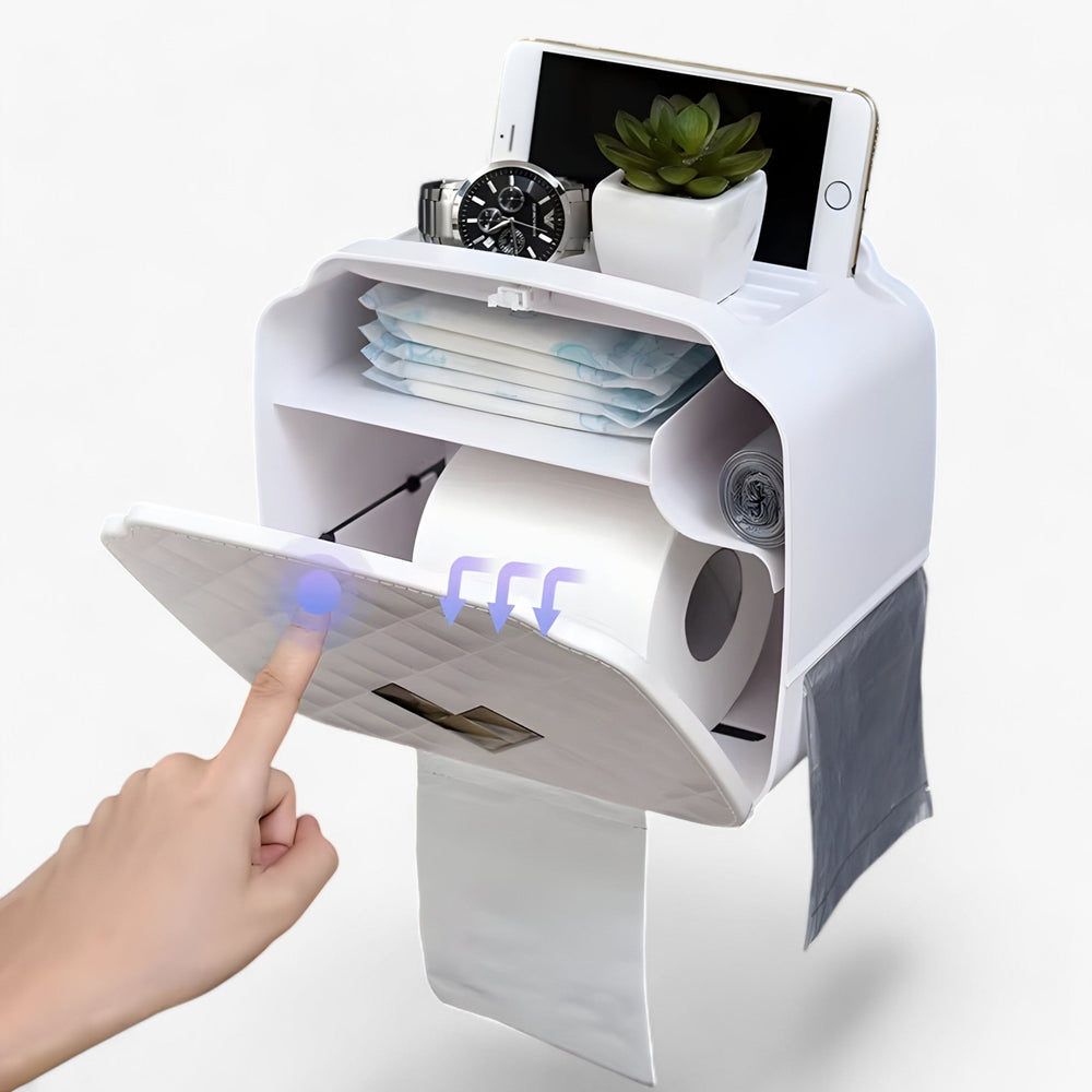 Hygienic paper holder | Waterproof dispenser - Storage solution for the bathroom