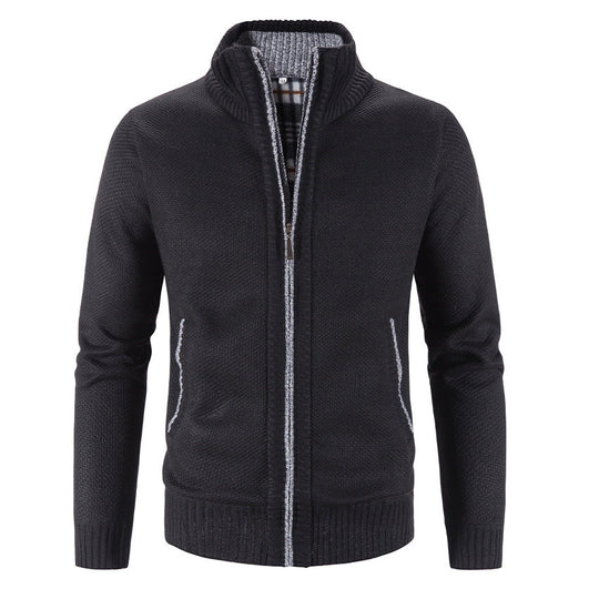 ENRICH | Veste en Fleece de Coton - Style Tricoté Classique pour une Chaleur Ultime