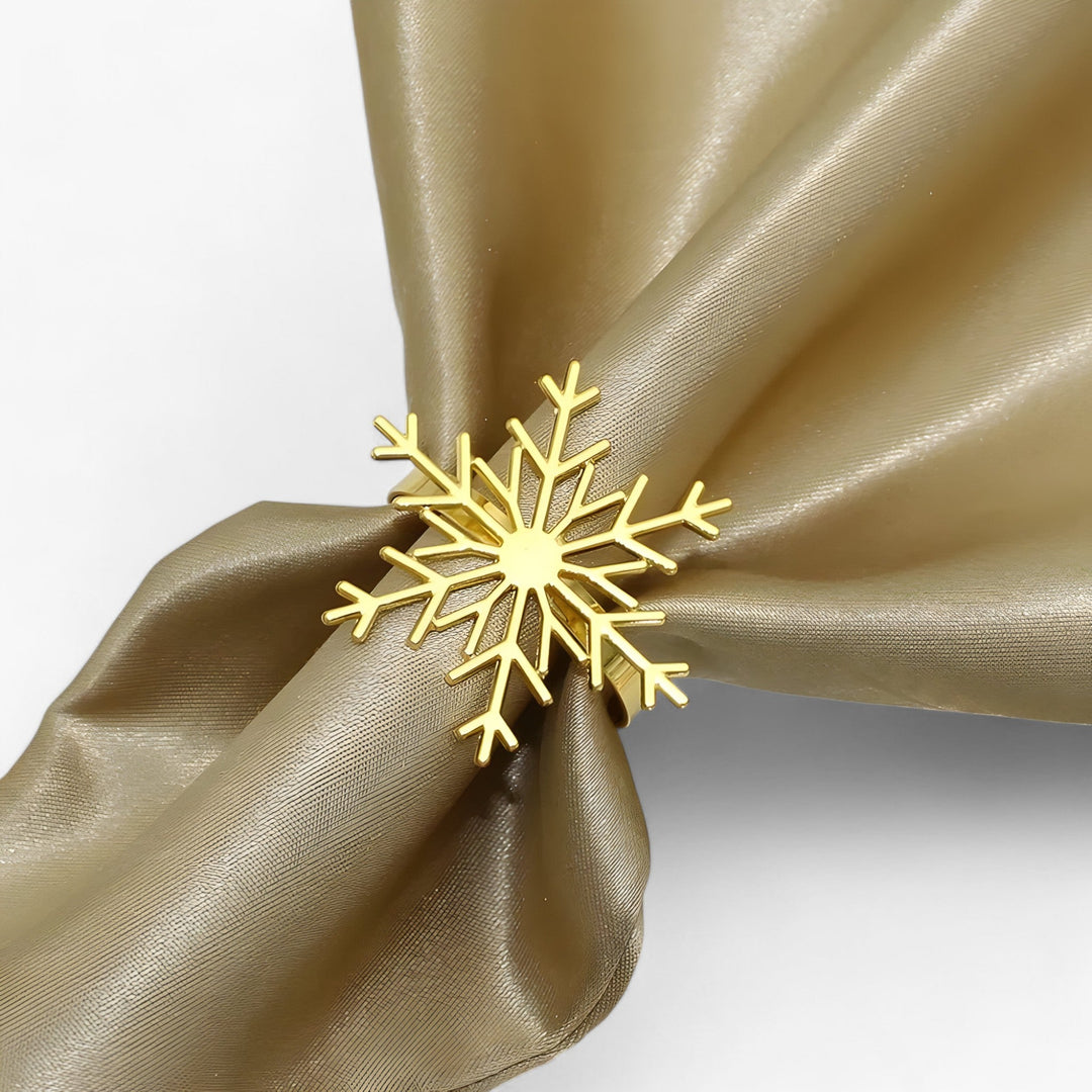 HolidayGold | Gold Towel Holder Set - Festive Elegance for Your Christmas Table