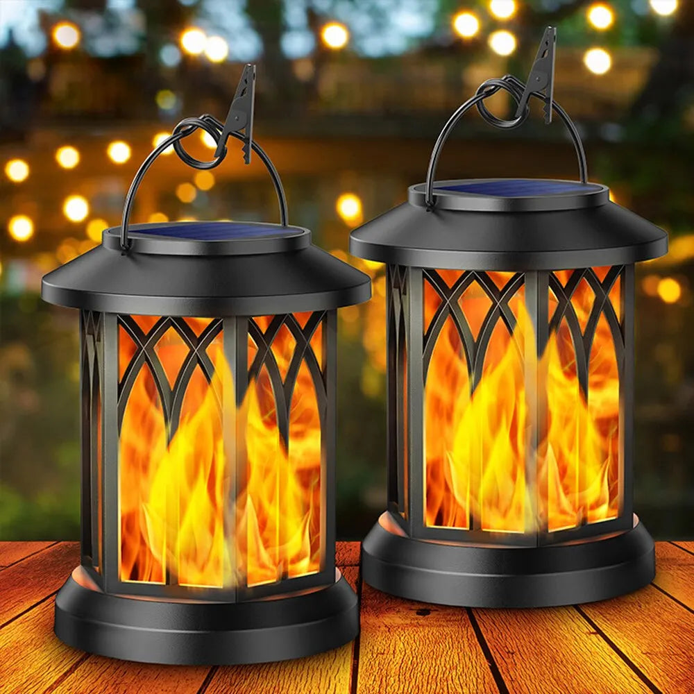 Solar flame lantern - Warm glow for your outdoor spaces