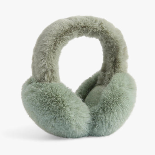 Aurora | Faux fur rabbit ear warmers - Cozy winter warmth