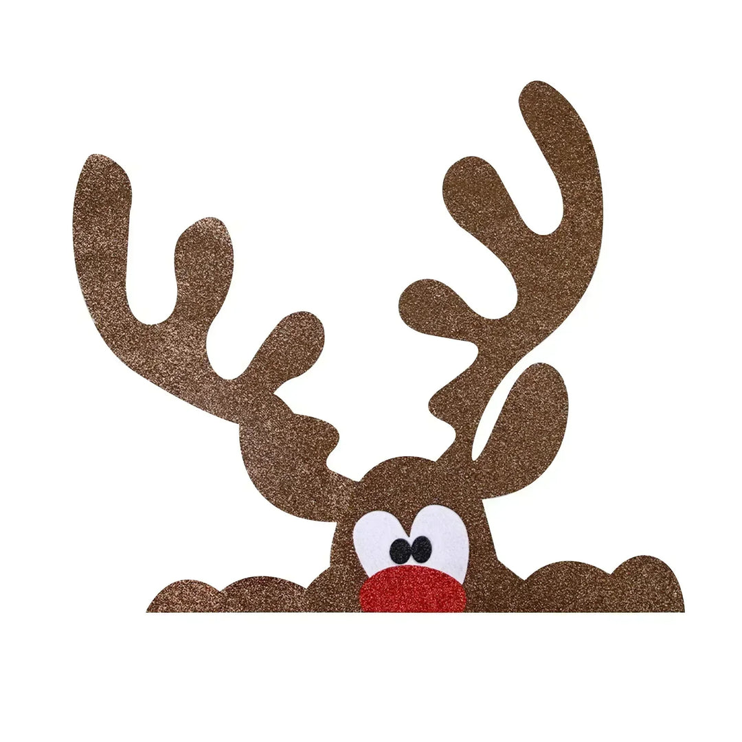 Fristy | Christmas Felt Stickers for Doors and Windows - Festive Decoration for the Home