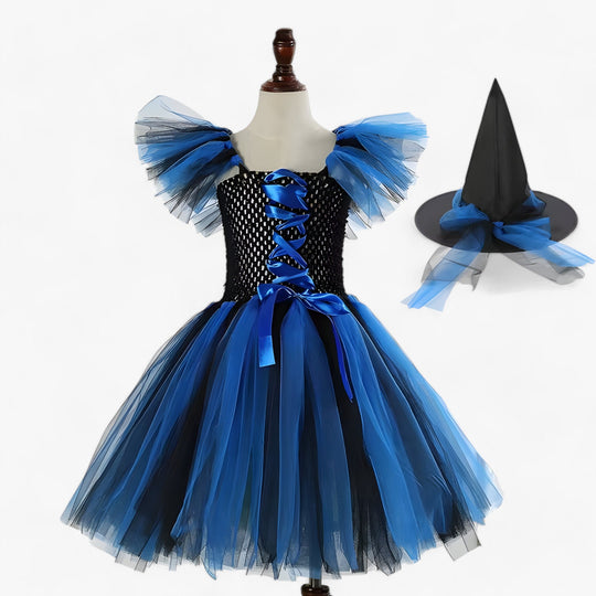 Léa | Witch Costume - Tutu Dress and Accessories for Halloween and Carnival