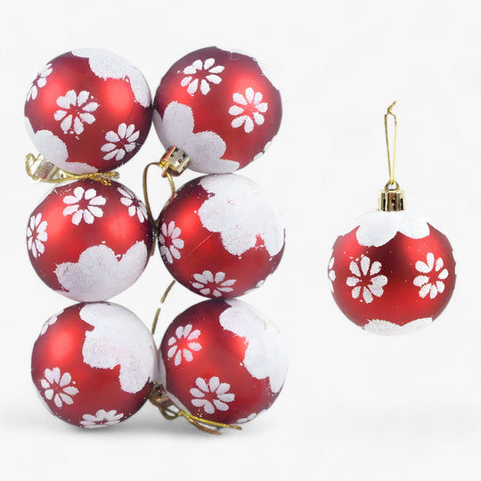 Noel | 6 Piece Christmas Balls - Ideal Decorations for Christmas Tree