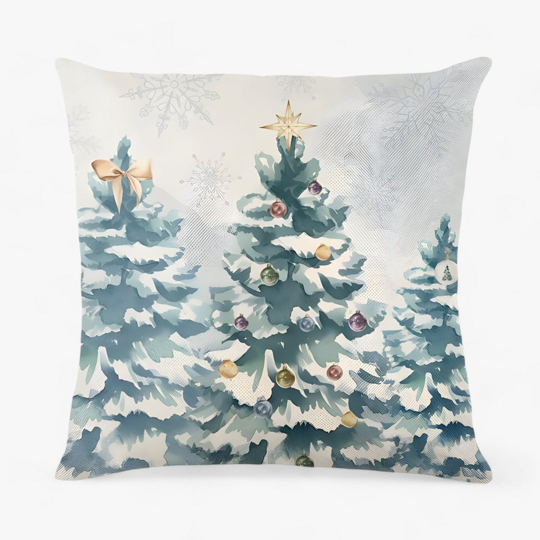 Frosty | Christmas Linen Cushion Cover - Festive and Comfortable Home Decor