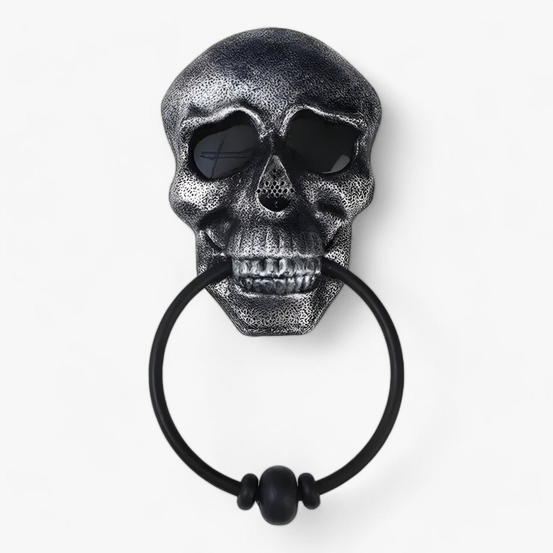 Grim | Skull-Shaped Door Knocker - Eye-Catching Decoration