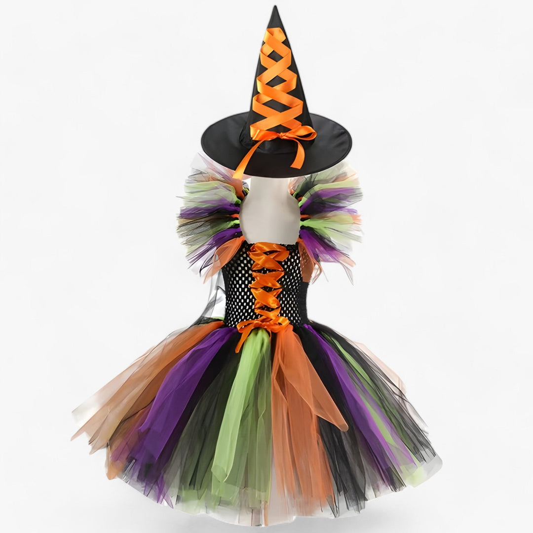 Léa | Witch Costume - Tutu Dress and Accessories for Halloween and Carnival