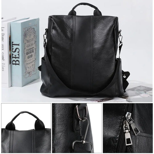 Chic Soft Leather Backpack