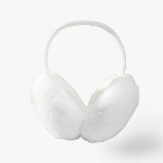 Aurora | Faux fur rabbit ear warmers - Cozy winter warmth