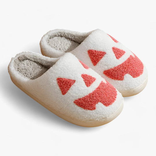 Kean | Halloween Pumpkin Shaped Slippers for Women - Warm and Fun Indoor Shoes