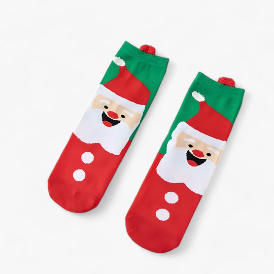 Holiday Fun | Cartoon Christmas Socks – Festive Ornaments and Gift Holders for Home Decoration