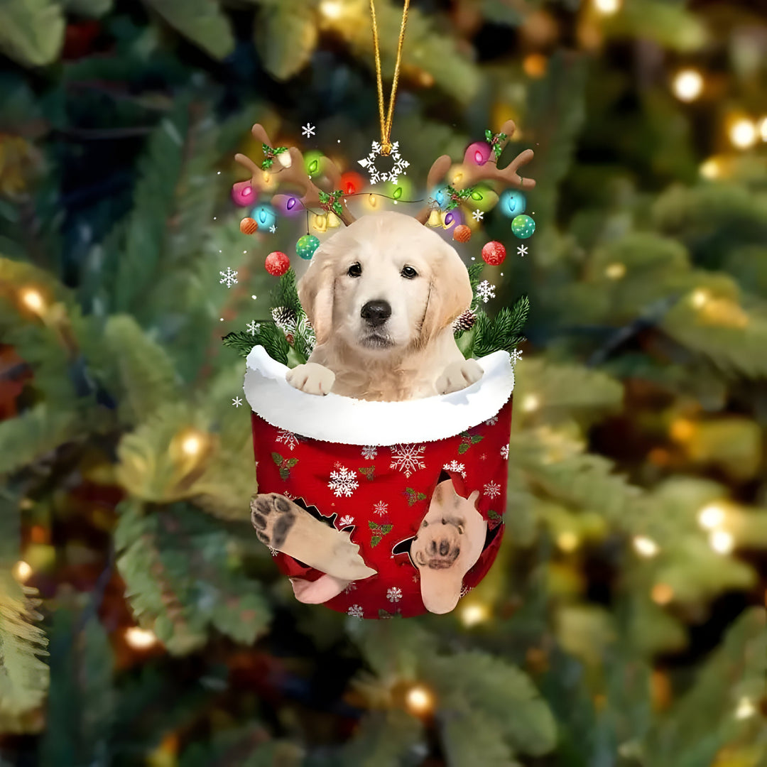 Ciondolo a forma di cucciolo dell'albero di Natale - Fascino festivo e regalo per gli amanti dei cani