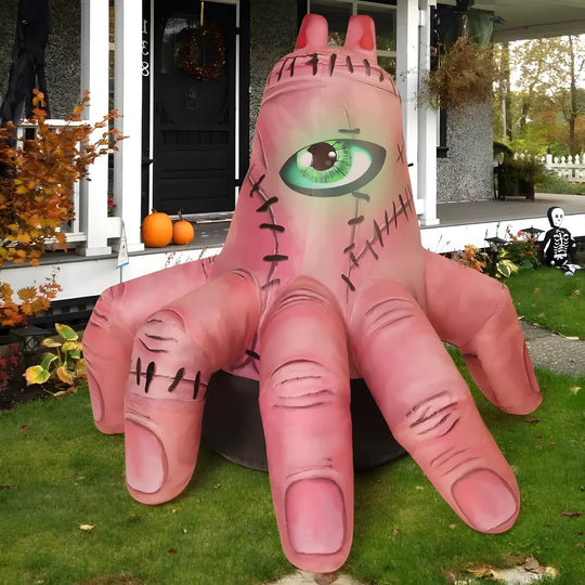 Grabbing Ghost | Inflatable Halloween Decoration - LED Illuminated Yard Decor