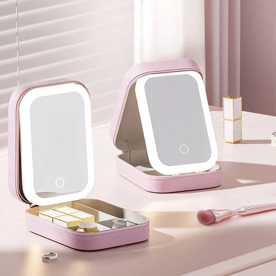 Myso™ | Makeup Organizer - With LED Mirror